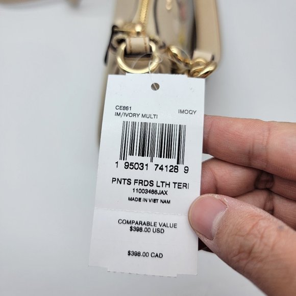 Coachx Peanuts Teri Shoulder Bag with Snoopy and Friends Motif CE861 Ivory Multi - Picture 8 of 8